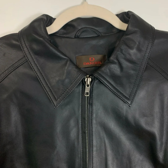 Danier Leather  Jacket Full Front Zip Women’s Size 2X Grunge Goth Capsule Punk - Picture 11 of 13